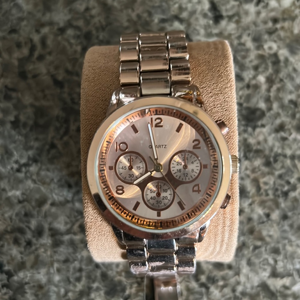 Rose gold watch